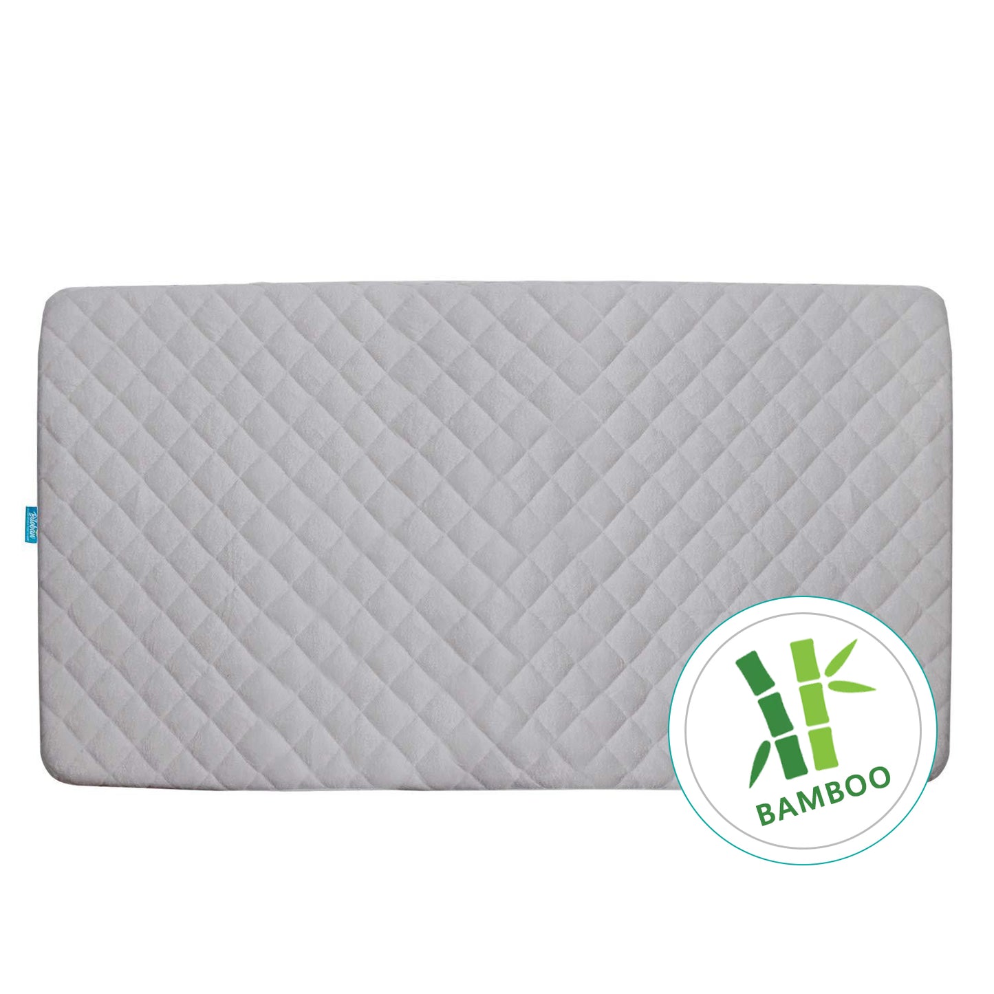 Crib Mattress Protector/ Pad Cover - Natural Bamboo, Waterproof (for Standard Crib/ Toddler Bed), Grey - Biloban Online Store