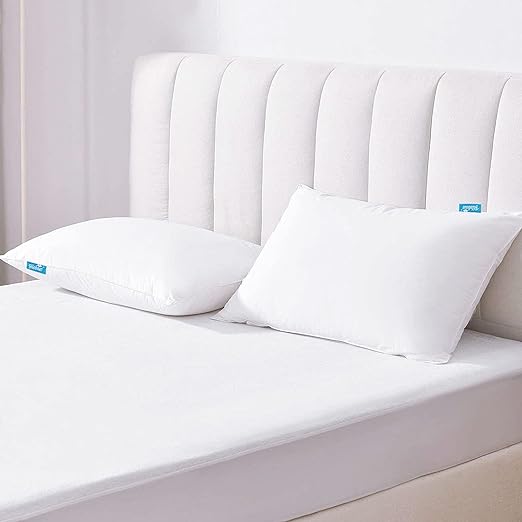 Waterproof Toddler Pillowcase with Zippper - 4 Pack, Ultra Soft Microfiber, Fits Toddler Pillow 12"x16", 13"x18" or 14"x19", White