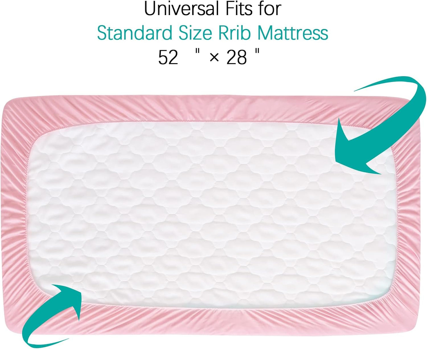 Crib Mattress Protector/ Pad Cover - Ultra Soft Microfiber, Waterproof (for Standard Crib/ Toddler Bed) - Biloban Online Store