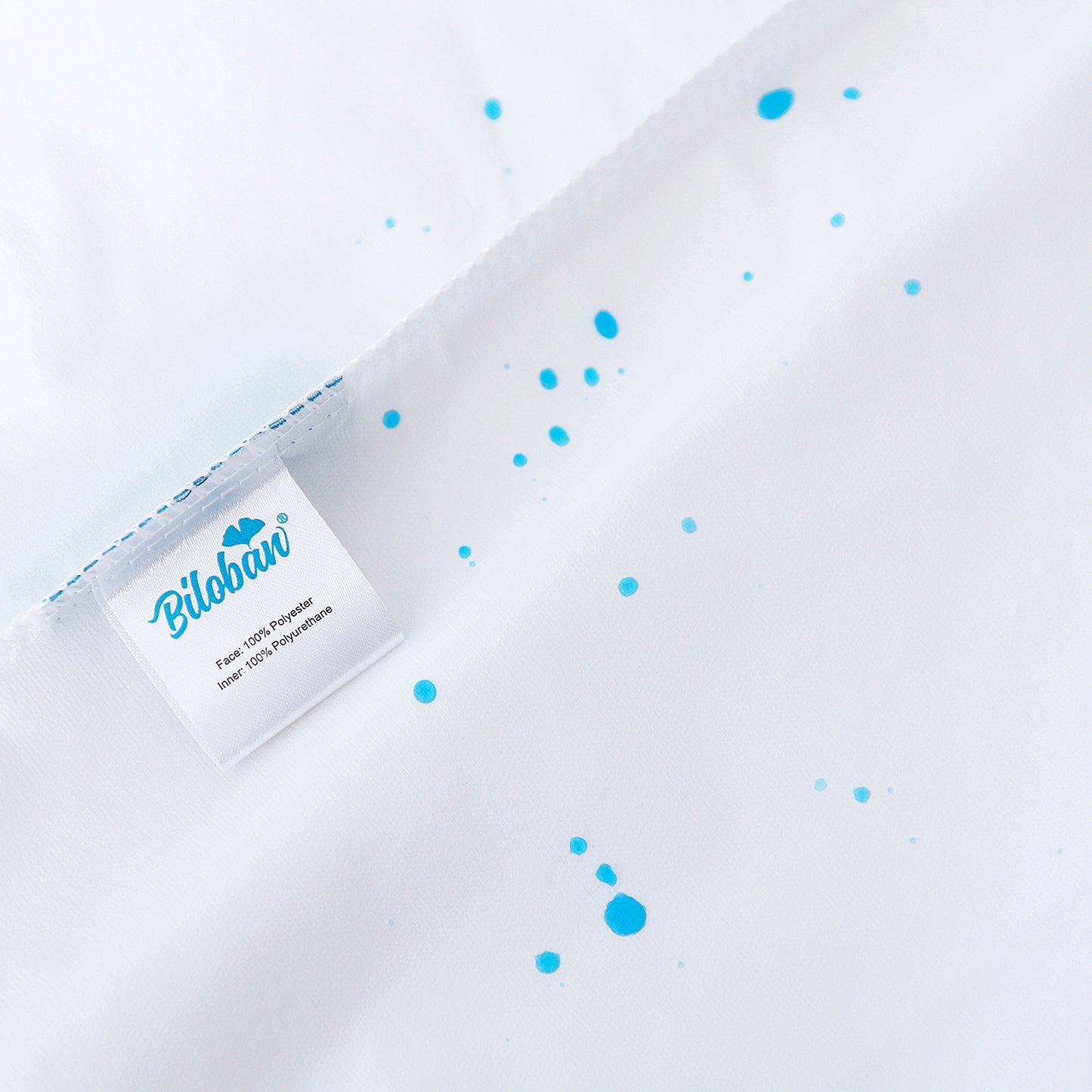 4 Pack Pillow Protectors - Polyester Knitted Fabric, Zippered,100% Waterproof, White - Biloban Online Store