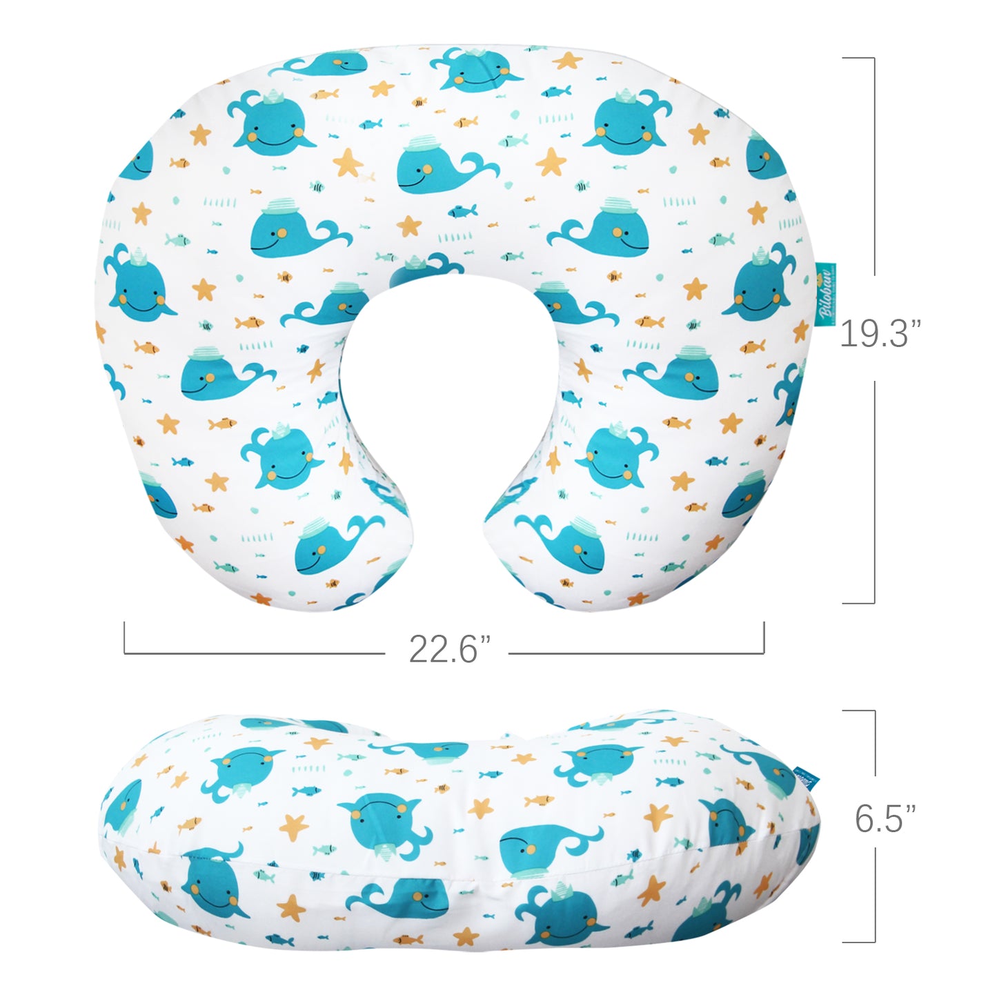 Breastfeeding Pillow Covers (2 Pack) - Ocean Print - Biloban Online Store