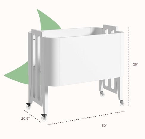 Waterproof Natural Bamboo Mattress Protector and Cotton Sheets Compatible with Nestig Mini Crib, Snow, 2 Pack - Biloban Online Store