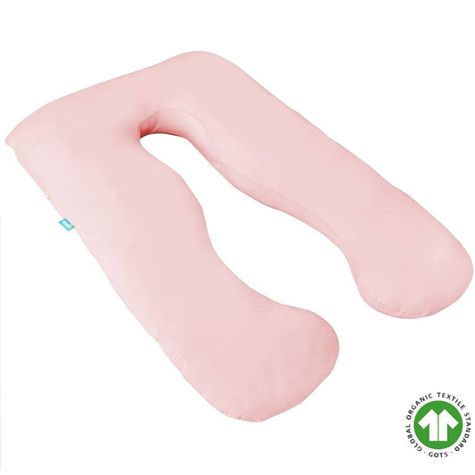 Pregnancy Pillow Cover - for U-Shaped Maternity Body Pillows, Ultra-Soft Microfiber, Pink - Biloban Online Store