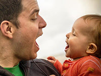 Baby Loves Your Voice, Mom, But He Learns Vocabulary From Dad!