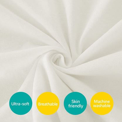 Biloban Toddler Pillowcase Organic Cotton, 13x18 Envelop Style, White Pillow Cover, 2 pieces - Biloban Online Store