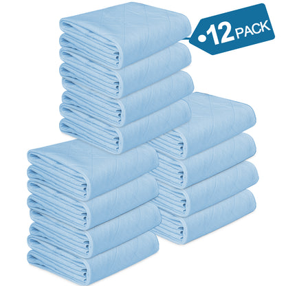 Waterproof  Reusable Bed Pad/ Mat - Incontinence Underpads 12 Pack - Biloban Online Store
