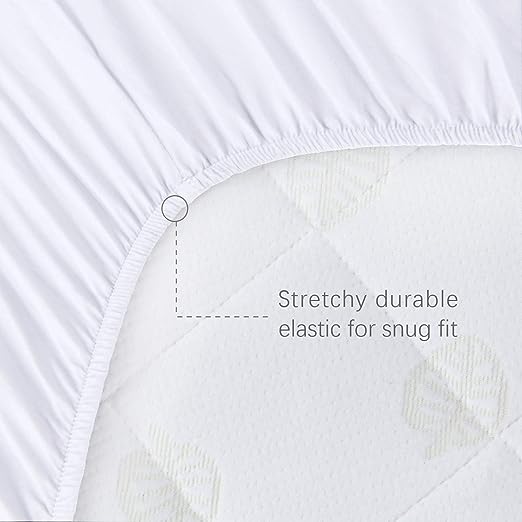 Bassinet Mattress Pad Cover - Fits Graco Pack ‘n-Play Dome LX Bassinet, 2 Pack, Bamboo, Waterproof