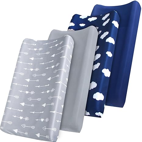 Changing Pad Cover - 4 Pack, Ultra Soft 100% Organic Cotton,Cloud-Biloban Online Store