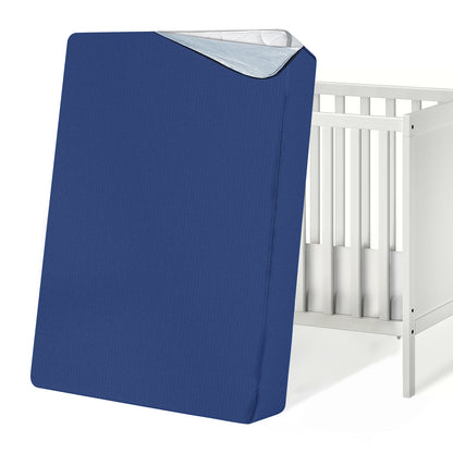 Biloban-Crib Mattress Bag Waterproof Heavy Duty Mattress Moving Bag with Strong Zipper Reusable Crib Mattress Cover for Moving, Navy - Biloban Online Store