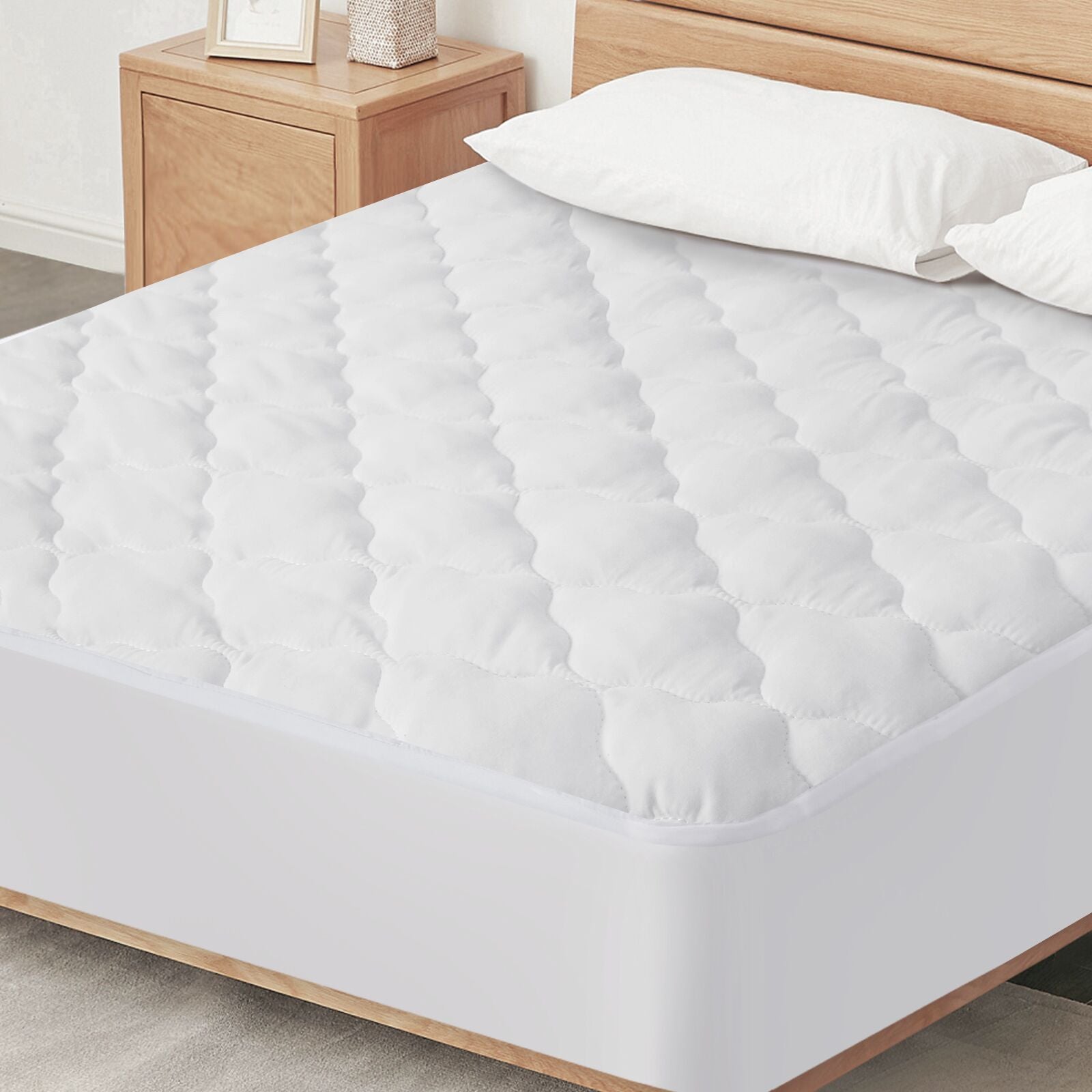 Waterproof Mattress Protector Quilted, Breathable & Noiseless Mattress Pad Cover, Fitted with Deep Pocket - Biloban Online Store