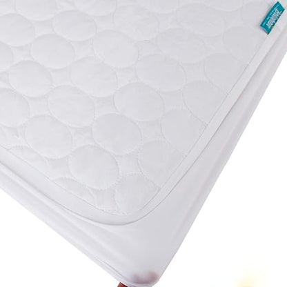 Crib Mattress Protector/ Pad Cover - 2 Pack, Quilted Microfiber, Waterproof (for Standard Crib/ Toddler Bed)