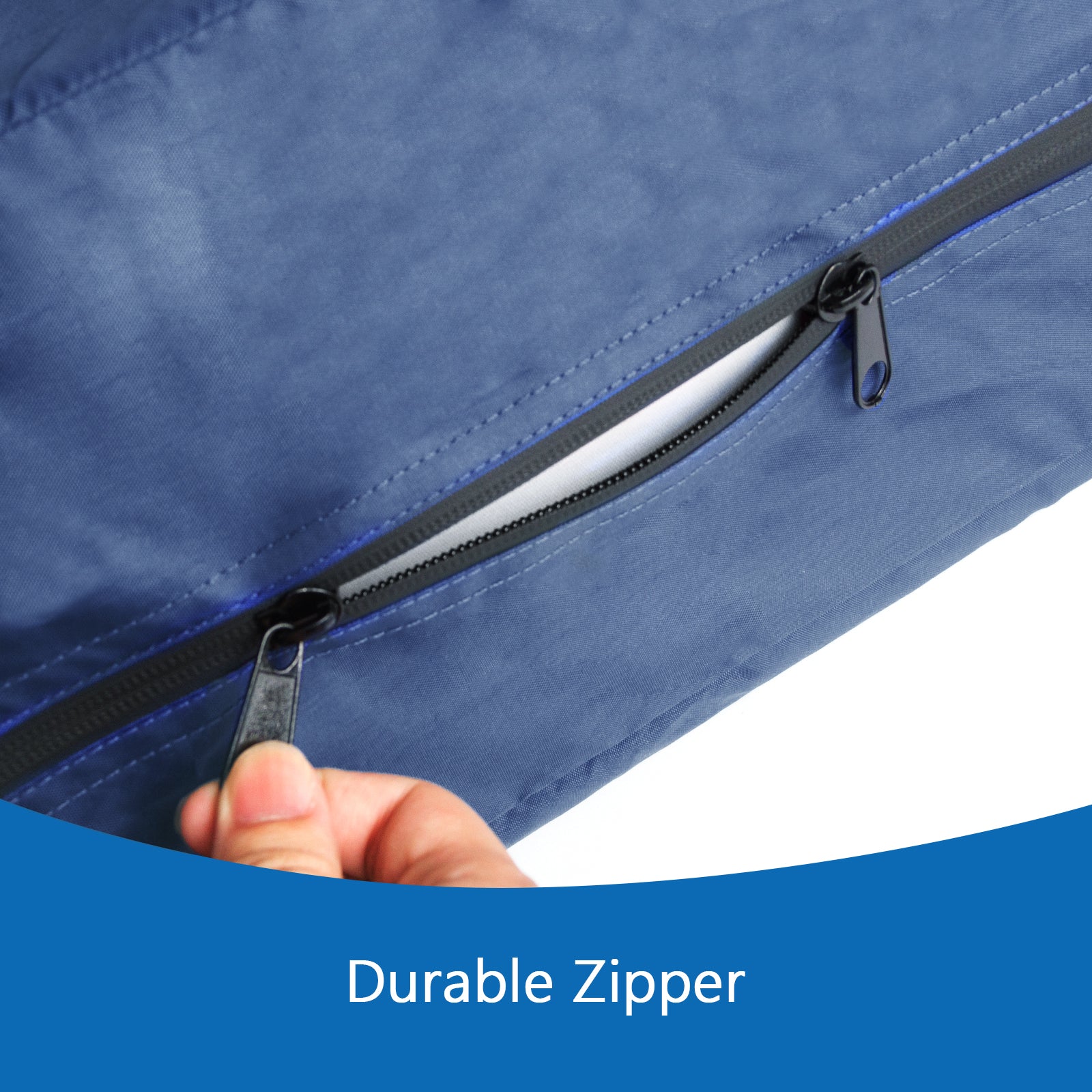 Biloban-Crib Mattress Bag Waterproof Heavy Duty Mattress Moving Bag with Strong Zipper Reusable Crib Mattress Cover for Moving, Navy - Biloban Online Store