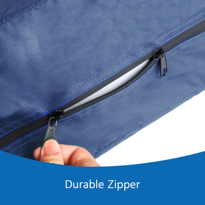 Biloban-Crib Mattress Bag Waterproof Heavy Duty Mattress Moving Bag with Strong Zipper Reusable Crib Mattress Cover for Moving, Navy - Biloban Online Store