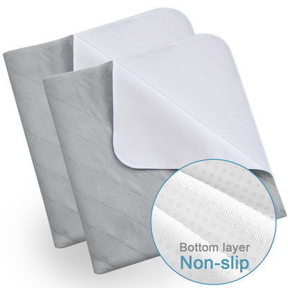 Washable Reusable Bed Pad - 22" x 21", Incontinence Underpads, Waterproof Chuck Pads, Seat Protector with Non-slip Back for Adults, Elderly, Kids and Pets, Machine Washable - Biloban Online Store