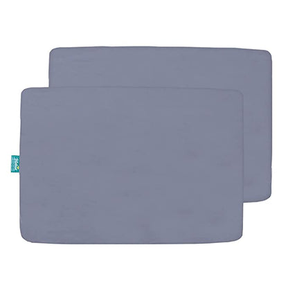 Mini Crib Sheets - 2 Pack, Ultra Soft Microfiber, Grey (38'' x 24'') - Biloban Online Store