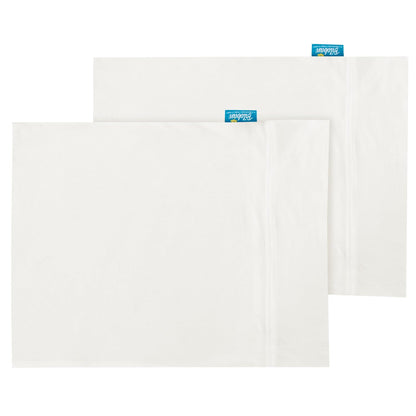 Biloban Toddler Pillowcase Organic Cotton, 13x18 Envelop Style, White Pillow Cover, 2 pieces - Biloban Online Store