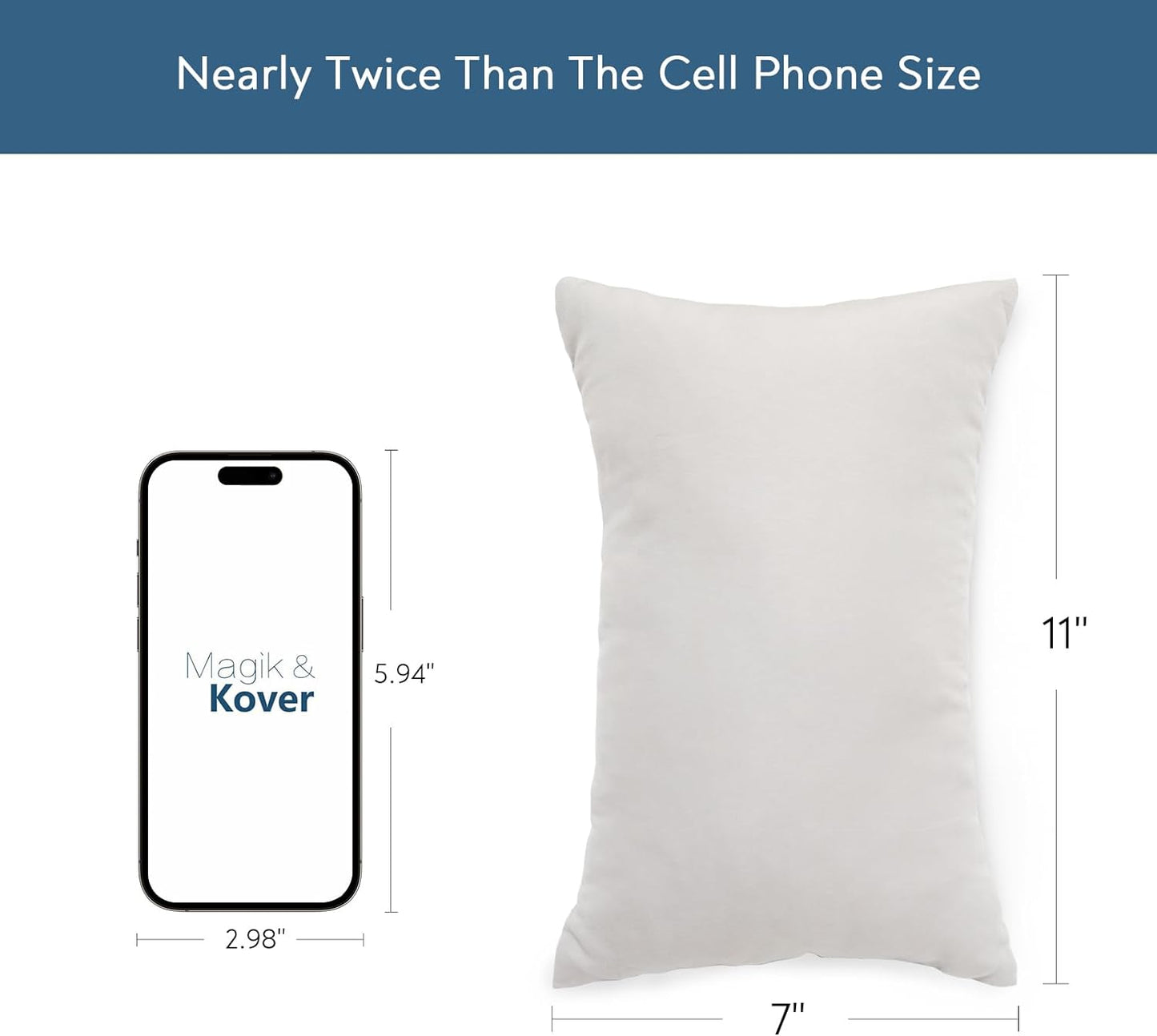 Mini Pillow for Travel 2 Pack, 11" x 7" Tiny Pillows with Name Tag, Travel and Sleep