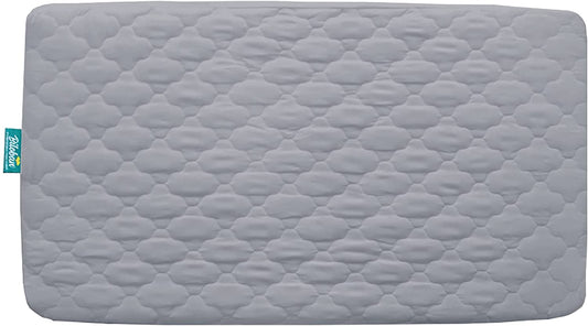 Crib Mattress Protector/ Pad Cover - Ultra Soft Microfiber, Waterproof, Grey (for Standard Crib/ Toddler Bed) - Biloban Online Store