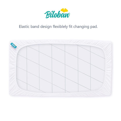 Waterproof Changing Pad Cover - 2 Pack, Ultra-Soft Microfiber, Smooth & Breathable