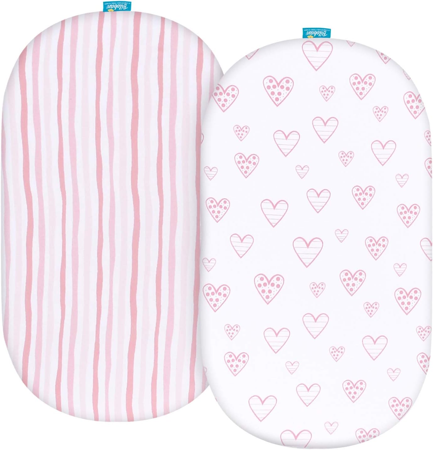 Bassinet Sheets - Fit Fisher-Price Soothing Motions Bassinet, 2 Pack, 100% Jersey Cotton - Biloban Online Store