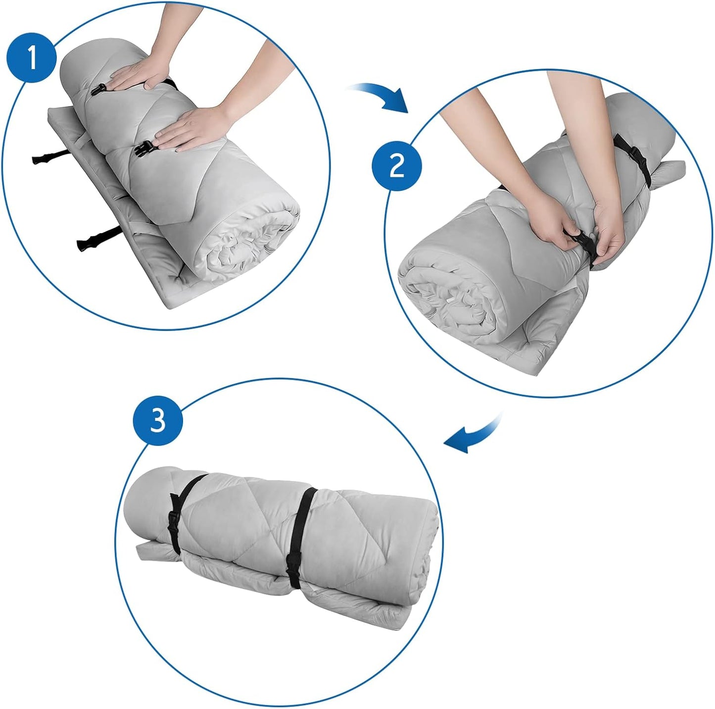 Quilted Cot Mattress Topper - 75" x 30", Soft and Thicker Cot Pad Only, for Camping Cot/Rv Bunk/Narrow Twin Beds (Copy)