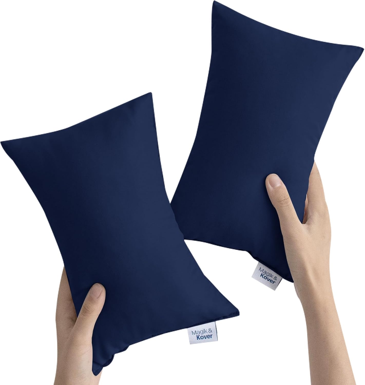 Mini Pillow for Travel 2 Pack, 11" x 7" Tiny Pillows with Name Tag, Travel and Sleep