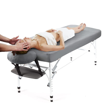 Waterproof Massage Table Cover 2-Piece Set, Fitted Sheet & Face Cradle Cover, Soft Noiseless Fabric