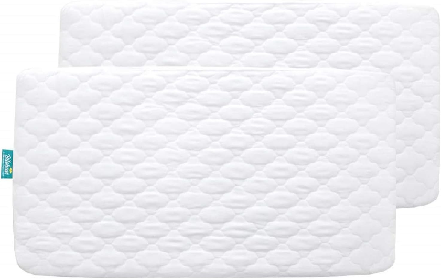 Crib Mattress Protector/ Pad Cover - 2 Pack, Ultra Soft Microfiber, Waterproof (for Standard Crib/ Toddler Bed), White - Biloban Online Store
