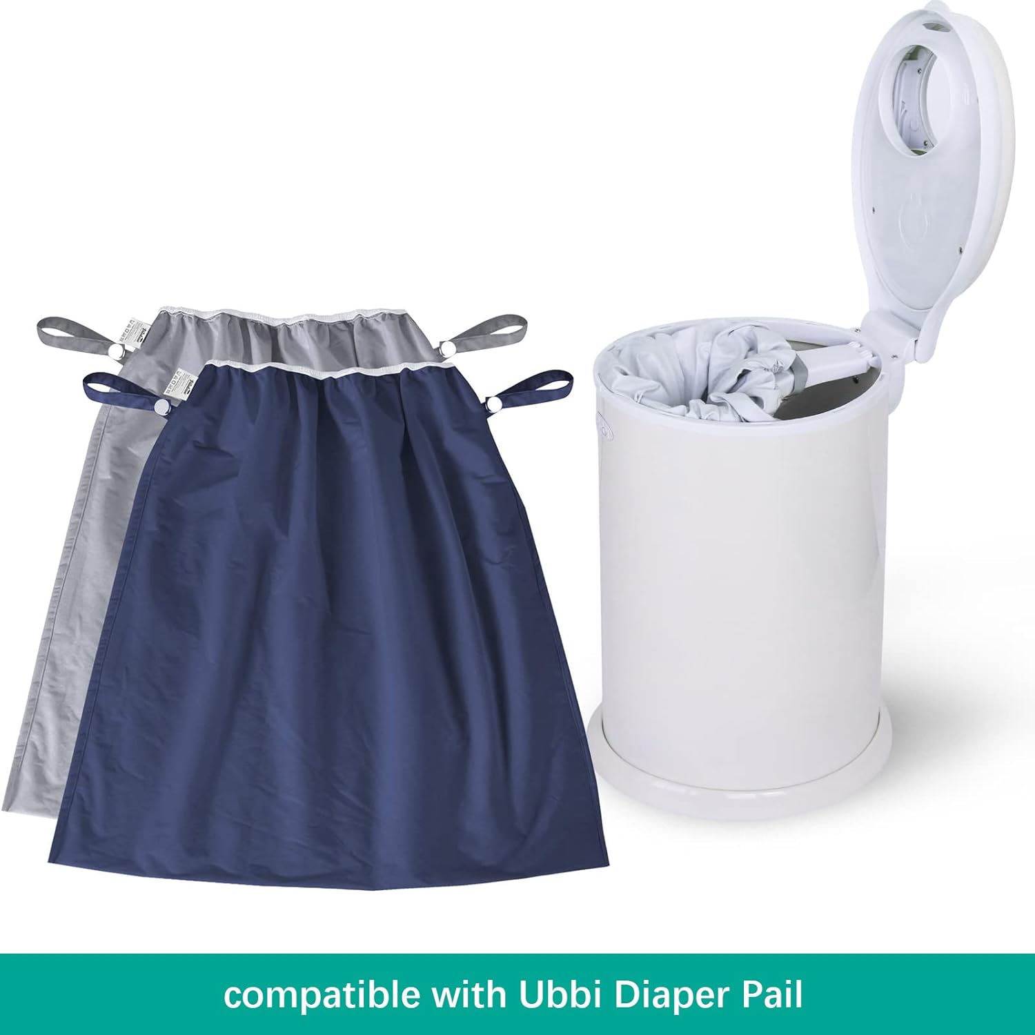 Reusable Diaper Pail Liner Pack, for Ubbi Diaper Pail, Waterproof