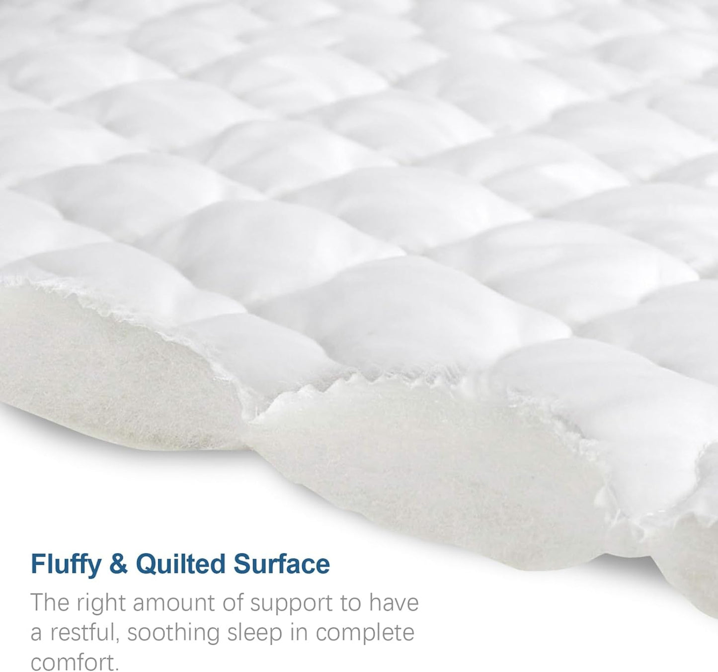 Waterproof Mattress Protector Quilted Twin & Full Size, Breathable & Noiseless Mattress Pad Cover, Fitted with Deep Pocket