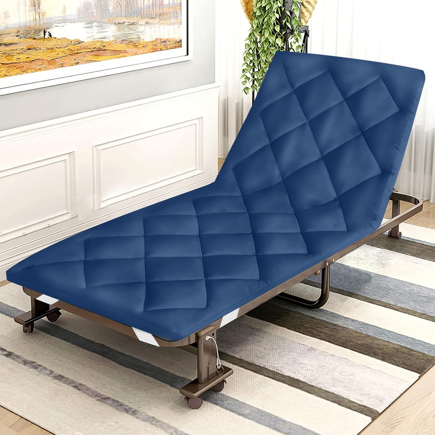 Quilted Cot Mattress Topper - 75" x 30", Soft and Thicker Cot Pad Only, for Camping Cot/Rv Bunk/Narrow Twin Beds (Copy)