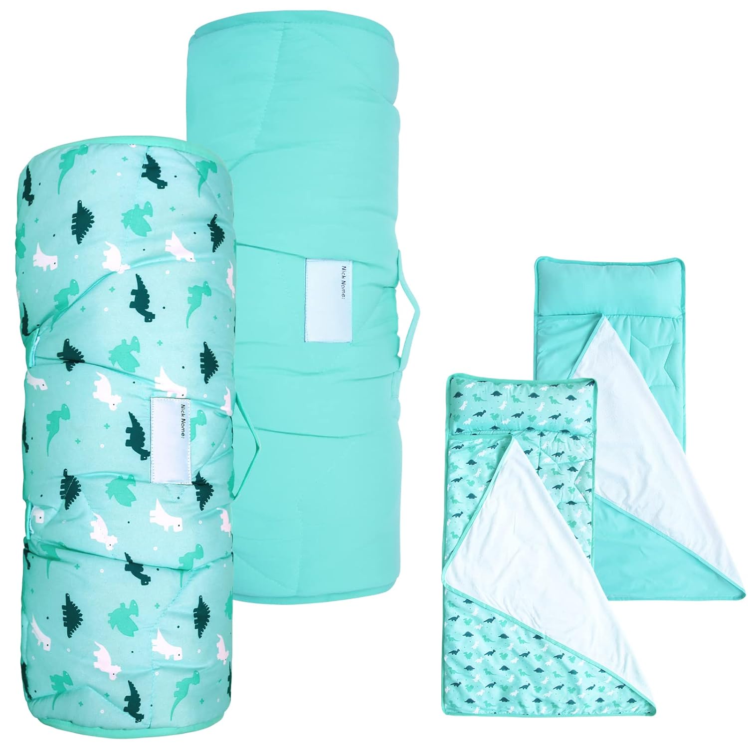 Nap Packs 2 Pack Toddler Nap Mat with Pillow and Blanket 50