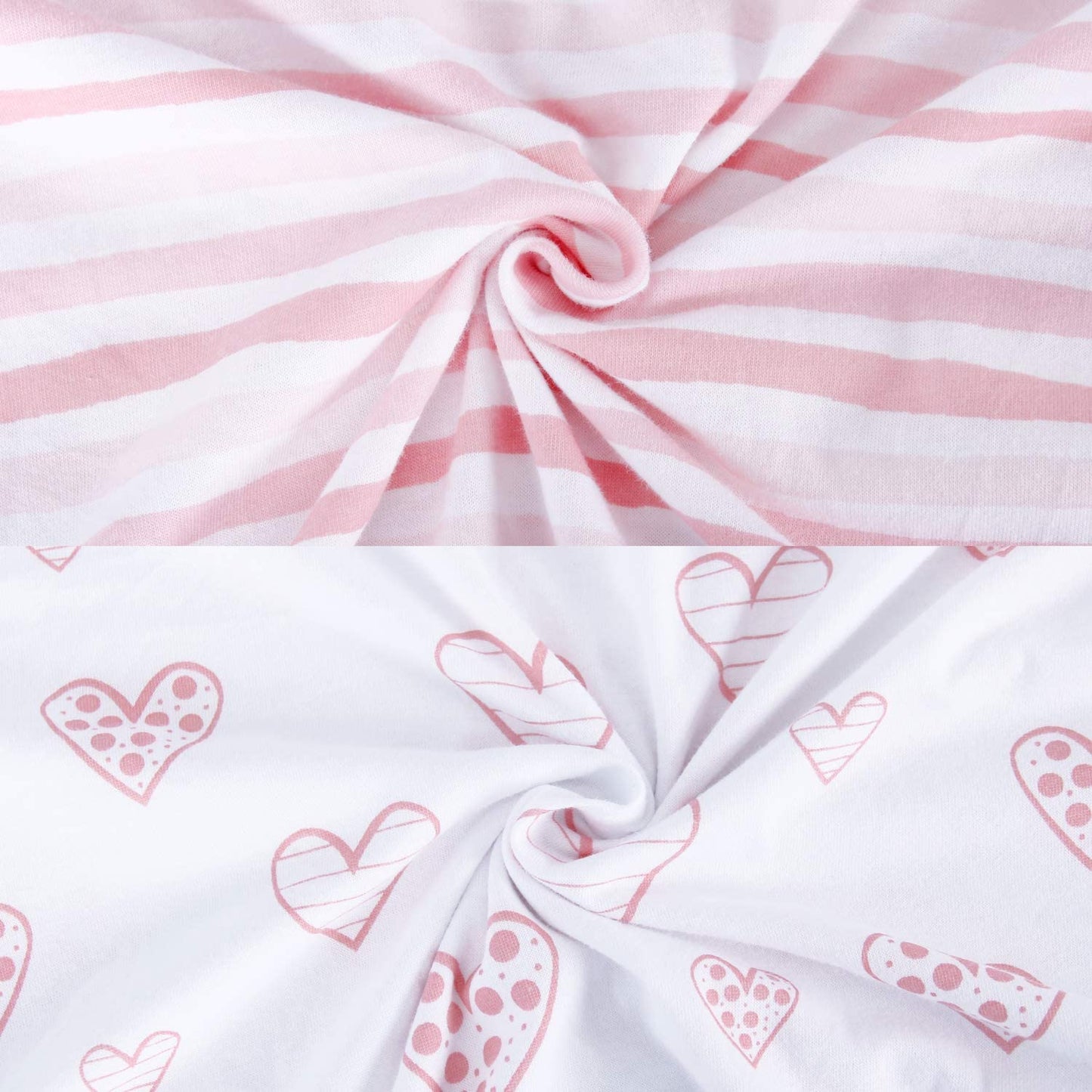 Shop by Brand/Model - Bassinet Sheets, 2 Pack, 100% Jersey Cotton, Pink & White