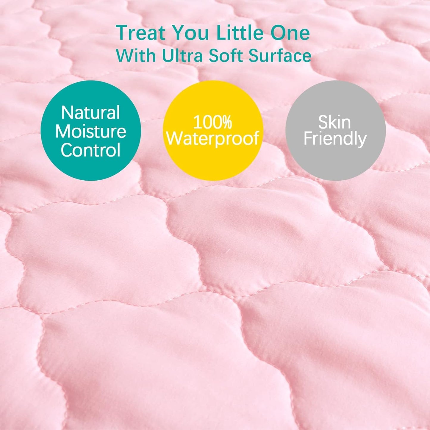 Crib Mattress Protector/ Pad Cover - Ultra Soft Microfiber, Waterproof (for Standard Crib/ Toddler Bed) - Biloban Online Store