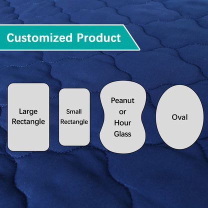 Customized / Personalized Mattress Pad / Cover, Microfiber, Navy - Biloban Online Store