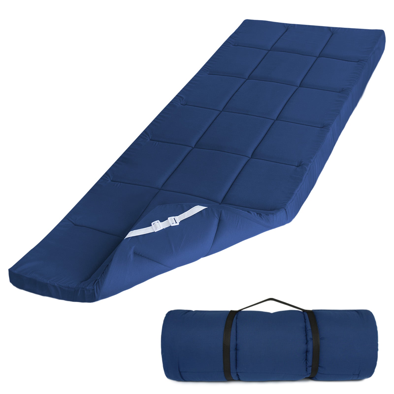 Quilted Cot Mattress Topper - 75" x 30", Soft and Thicker Cot Pad Only, for Camping Cot/Rv Bunk/Narrow Twin Beds - Biloban Online Store