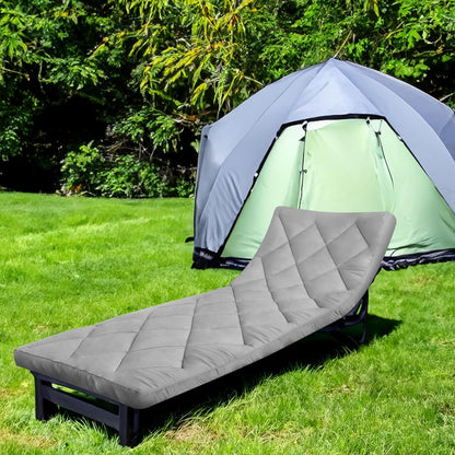 Quilted Cot Mattress Topper - 75" x 30", Soft and Thicker Cot Pad Only, for Camping Cot/Rv Bunk/Narrow Twin Beds (Copy)