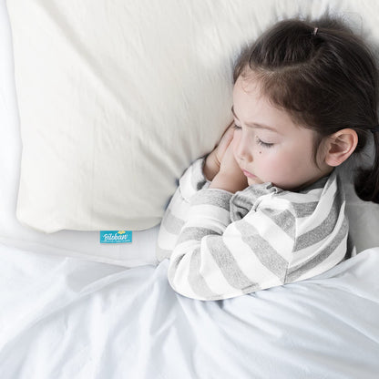 Biloban Toddler Pillowcase Organic Cotton, 13x18 Envelop Style, White Pillow Cover, 2 pieces - Biloban Online Store