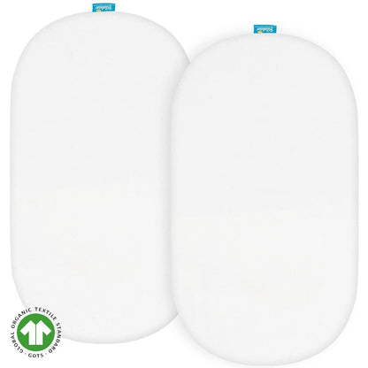 Bassinet Sheets - Fit Regalo Basic Baby Bassinet(Small), 2 Pack, 100% Organic Cotton,White- Biloban online store