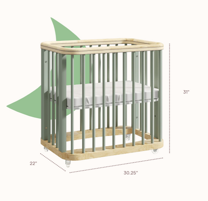 Waterproof Natural Bamboo Mattress Protector Compatible with Nestig Mini Crib, Cloud, 2 Pack - Biloban Online Store