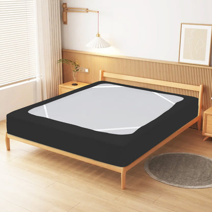 Box Spring Cover with Smooth and Elastic Woven Material, Wrinkle & Fading Resistant & Dustproof, White - Biloban Online Store