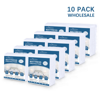 WHOLESALE, Waterproof Mattress Protector, Fitted with Deep Pocket 10 PACK - Biloban Online Store