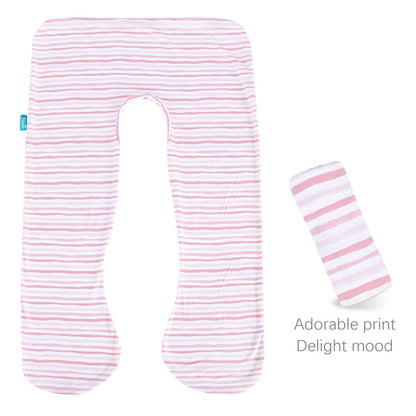 U-Shaped Pregnancy Pillow Cover - Ultra Soft 100% Jersey Knit Cotton - Biloban Online Store