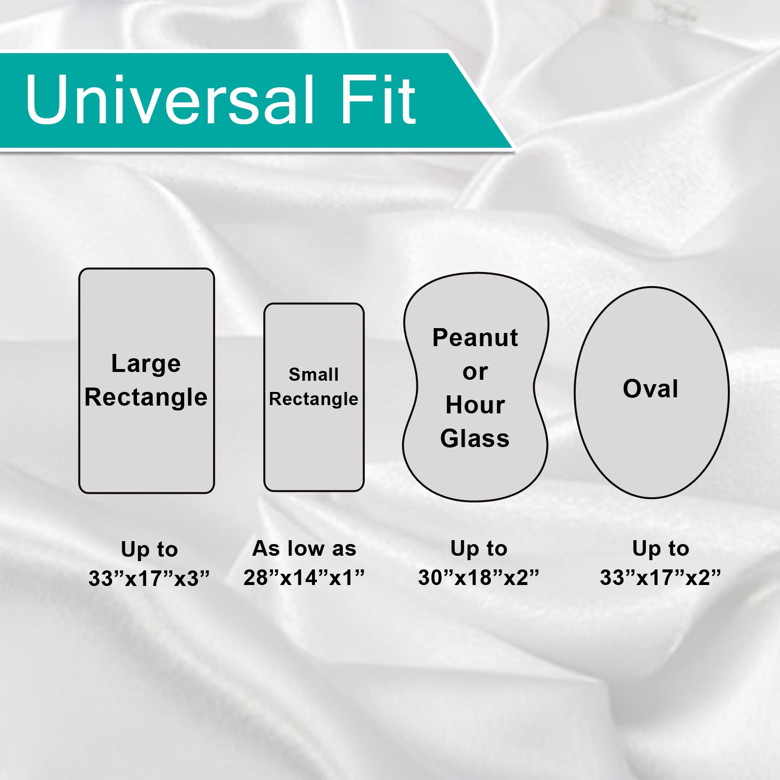 Universal fit Bassinet Sheets 32" x 16" - 2 Pack, Satin - Biloban Online Store