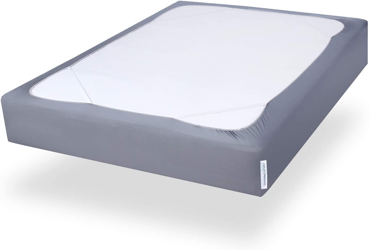 Box Spring Cover with Smooth and Elastic Woven Material, Wrinkle & Fading Resistant & Dustproof, Grey - Biloban Online Store