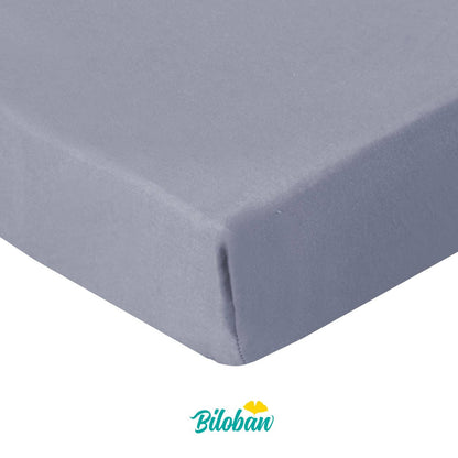 Square Pack N Play Fitted Sheet - 2 Pack, Ultra Soft Microfiber, Grey (for Square Playard 36''x36'') - Biloban Online Store