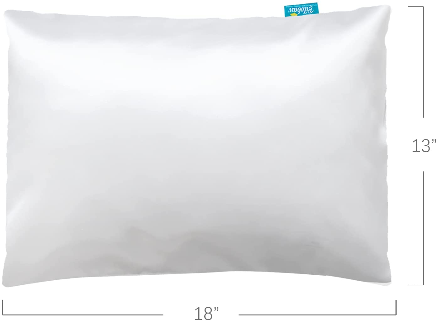 Toddler Pillowcase - 2 pack, 13" x 18", Silky Soft Satin, Envelope Style