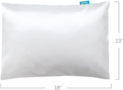 Toddler Pillowcase - 2 pack, 13" x 18", Silky Soft Satin, Envelope Style