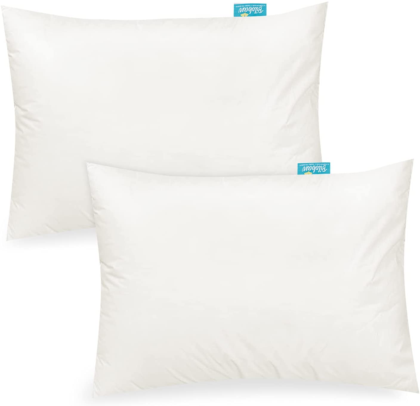 Toddler Pillowcase- 2 Pack, 100% Organic Cotton, 12" x 16", 13" x 18", 14" x 19", Cream