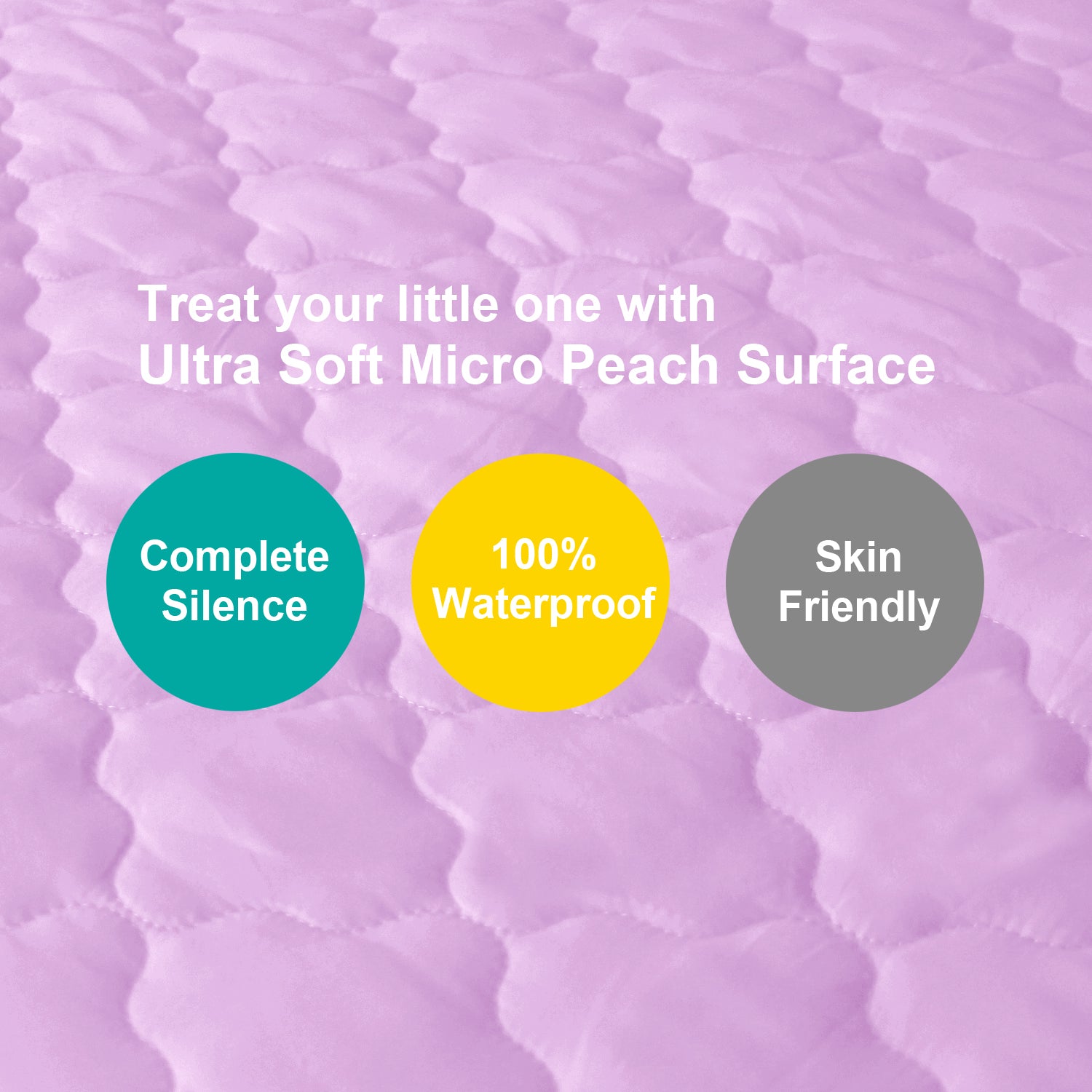 Playard Mattress Pad/ Protector, Ultra Soft Microfiber - Lavender (for Mini Crib 39"x27") - Biloban Online Store